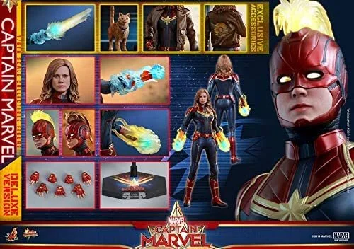 HOT TOYS キャプテン・マーベル 1/6 Deluxe ver. 開封品 Hot Toys Captain Marvel Deluxe Sixth Scale Figure — the television